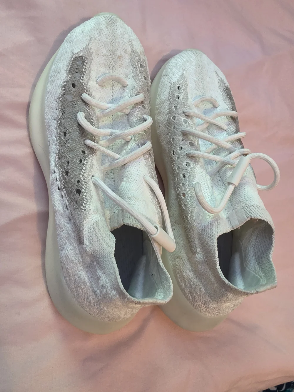 Adidas Yeezy Boost 380 'Calcite Glow' Men's Size 7.5 Pre-owned Sneakers GZ8668